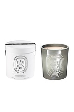 Diptyque Wood Fire Interior &amp; Exterior Candle in Feu, view 2, click to view large image.