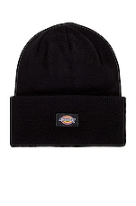Dickies Tall Beanie in Black, view 1, click to view large image.