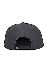 Dickies Flat Bill Cap in Charcoal, view 2, click to view large image.