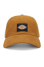 Dickies Washed Canvas Cap in Brown Duck, view 1, click to view large image.