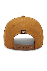 Dickies Washed Canvas Cap in Brown Duck, view 2, click to view large image.