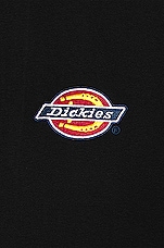 Dickies Chest Hit Logo Hoodie in Black, view 3, click to view large image.