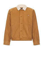 Dickies Duck Canvas Deck Jacket in Stonewashed Brown Duck, view 1, click to view large image.