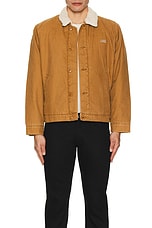 Dickies Duck Canvas Deck Jacket in Stonewashed Brown Duck, view 4, click to view large image.