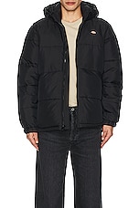 Dickies Waldenburg Hooded Jacket in Black, view 5, click to view large image.