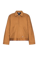 Dickies Insulated Eisenhower Jacket in Brown Duck, view 1, click to view large image.