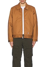 Dickies Insulated Eisenhower Jacket in Brown Duck, view 5, click to view large image.