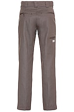 Dickies Flat Front Double Knee Straight Leg Pant in Grey, view 2, click to view large image.