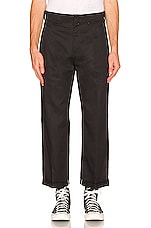 Dickies Regular Fit Cuffed Straight Leg Pant in Black, view 3, click to view large image.