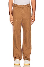 Dickies Double Front Duck Pants in Stonewashed Brown Duck, view 4, click to view large image.