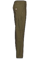 Dickies Flex Duck Carpenter Pant in Military Green, view 3, click to view large image.