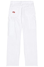 Dickies Standard Utility Painter Straight Leg Pant in White, view 2, click to view large image.
