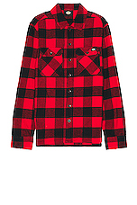 Dickies Sacramento Long Sleeve Shirt in Red Plaid, view 1, click to view large image.