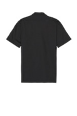 Dickies Original Twill Short Sleeve Work Shirt in Black, view 2, click to view large image.