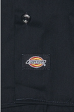 Dickies Original Twill Short Sleeve Work Shirt in Dark Navy, view 3, click to view large image.