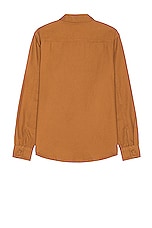 Dickies Duck Canvas Long Sleeve Shirt in Stonewashed Brown Duck, view 2, click to view large image.