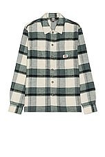 Dickies Plaid Coaling Long Sleeve Shirt in Coaling Check Light Base, view 1, click to view large image.