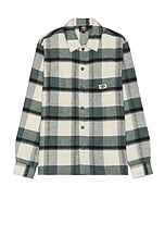 Dickies Plaid Coaling Long Sleeve Shirt in Coaling Check Light Base, view 1, click to view large image.