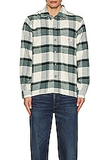 Dickies Plaid Coaling Long Sleeve Shirt in Coaling Check Light Base, view 4, click to view large image.