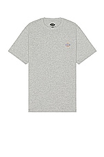 Dickies Mapleton Short Sleeve Tee in Heather Grey, view 1, click to view large image.