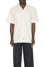 Dickies Work Shirt in Stone Whitecap Grey, view 4, click to view large image.