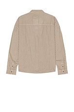 Dickies Hickory Long Sleeve Shirt in Mushroom, view 2, click to view large image.