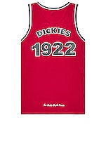 Dickies NYS Baseball Jersey in English Red, view 1, click to view large image.