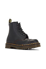 Dr. Martens 1460 Toe Cap Bex Quilon Boot in Black, view 2, click to view large image.