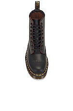Dr. Martens 1460 Toe Cap Bex Quilon Boot in Black, view 4, click to view large image.