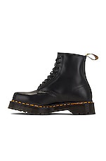 Dr. Martens 1460 Bex Squared Polished Smooth Boot in Black, view 5, click to view large image.