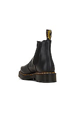 Dr. Martens 2976 Bex Squared Polished Smooth Boot in Black, view 3, click to view large image.