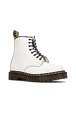 Dr. Martens Made in England 1460 Toe Cap Bex in White, view 2, click to view large image.