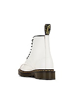 Dr. Martens Made in England 1460 Toe Cap Bex in White, view 3, click to view large image.
