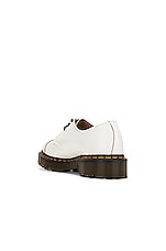 Dr. Martens Made in England 1461 Toe Cap Bex in White, view 3, click to view large image.