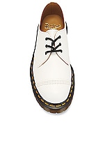 Dr. Martens Made in England 1461 Toe Cap Bex in White, view 4, click to view large image.