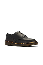 Dr. Martens Cullen Polished Smooth Shoe in Black, view 2, click to view large image.