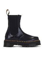 Dr. Martens 2976 Hi Quad Squared Polished Smooth in Black, view 1, click to view large image.