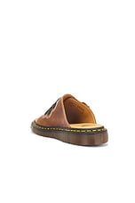 Dr. Martens Dayne Applique Sandal in Conker Brown, Black, & Rust Orange, view 3, click to view large image.