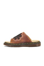 Dr. Martens Dayne Applique Sandal in Conker Brown, Black, & Rust Orange, view 5, click to view large image.