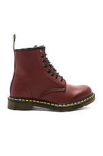 Dr. Martens 1460 8 Eye Boot in Cherry Red, view 1, click to view large image.
