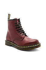 Dr. Martens 1460 8 Eye Boot in Cherry Red, view 2, click to view large image.