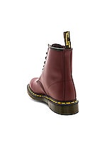 Dr. Martens 1460 8 Eye Boot in Cherry Red, view 3, click to view large image.