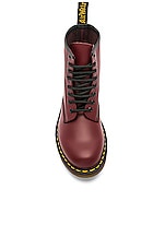 Dr. Martens 1460 8 Eye Boot in Cherry Red, view 4, click to view large image.