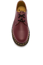 Dr. Martens 1461 3-Eye Shoe in Cherry Red, view 4, click to view large image.