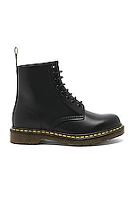 Dr. Martens 1460 8 Eye Leather Boots in Black, view 1, click to view large image.