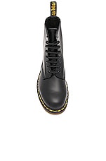 Dr. Martens 1460 8 Eye Leather Boots in Black, view 4, click to view large image.
