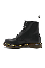Dr. Martens 1460 8 Eye Leather Boots in Black, view 5, click to view large image.