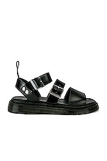 Dr. Martens Gryphon Sandal in Black, view 1, click to view large image.