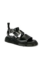 Dr. Martens Gryphon Sandal in Black, view 2, click to view large image.