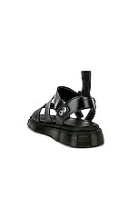 Dr. Martens Gryphon Sandal in Black, view 3, click to view large image.